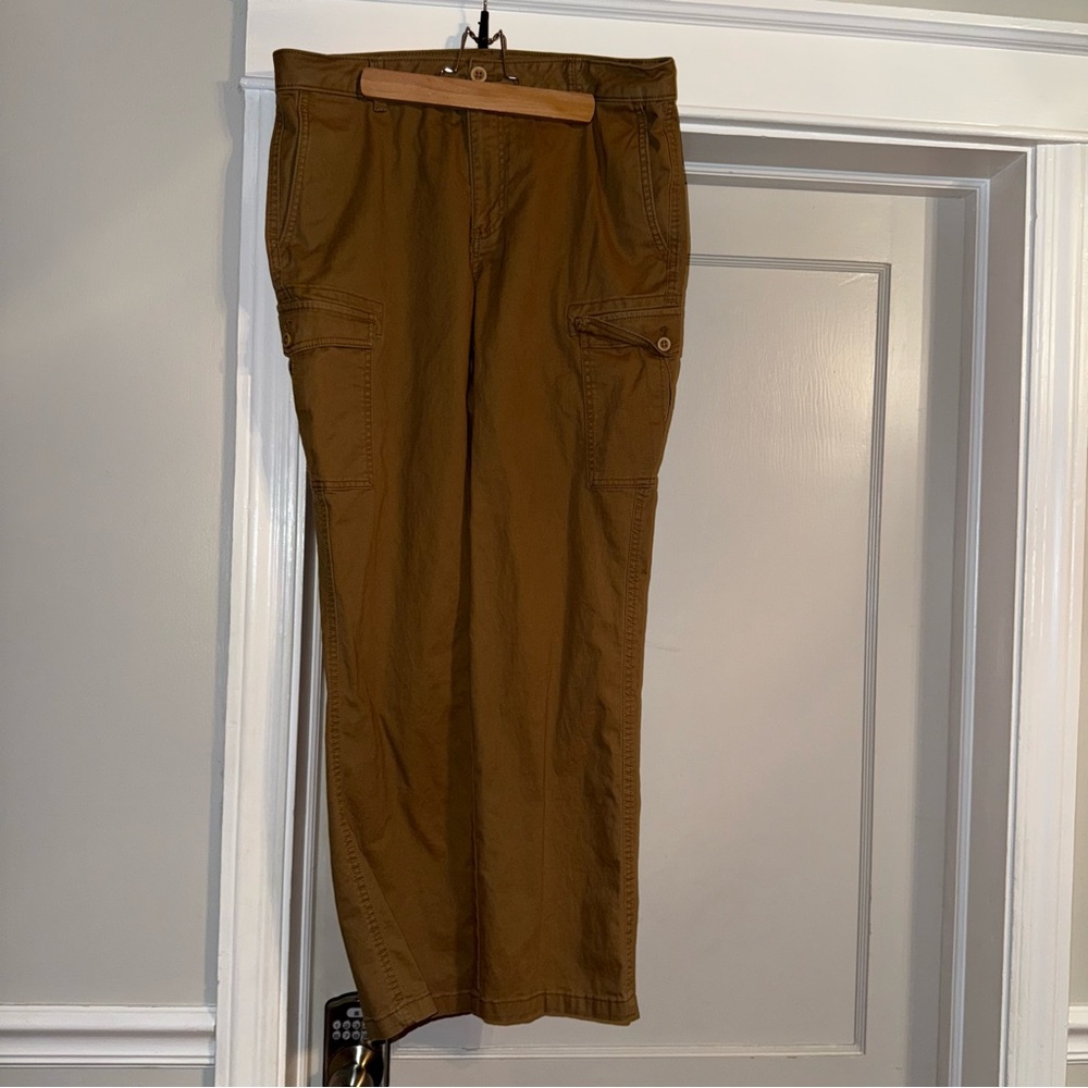 Izod Men's Tan Straight Cargo Pants